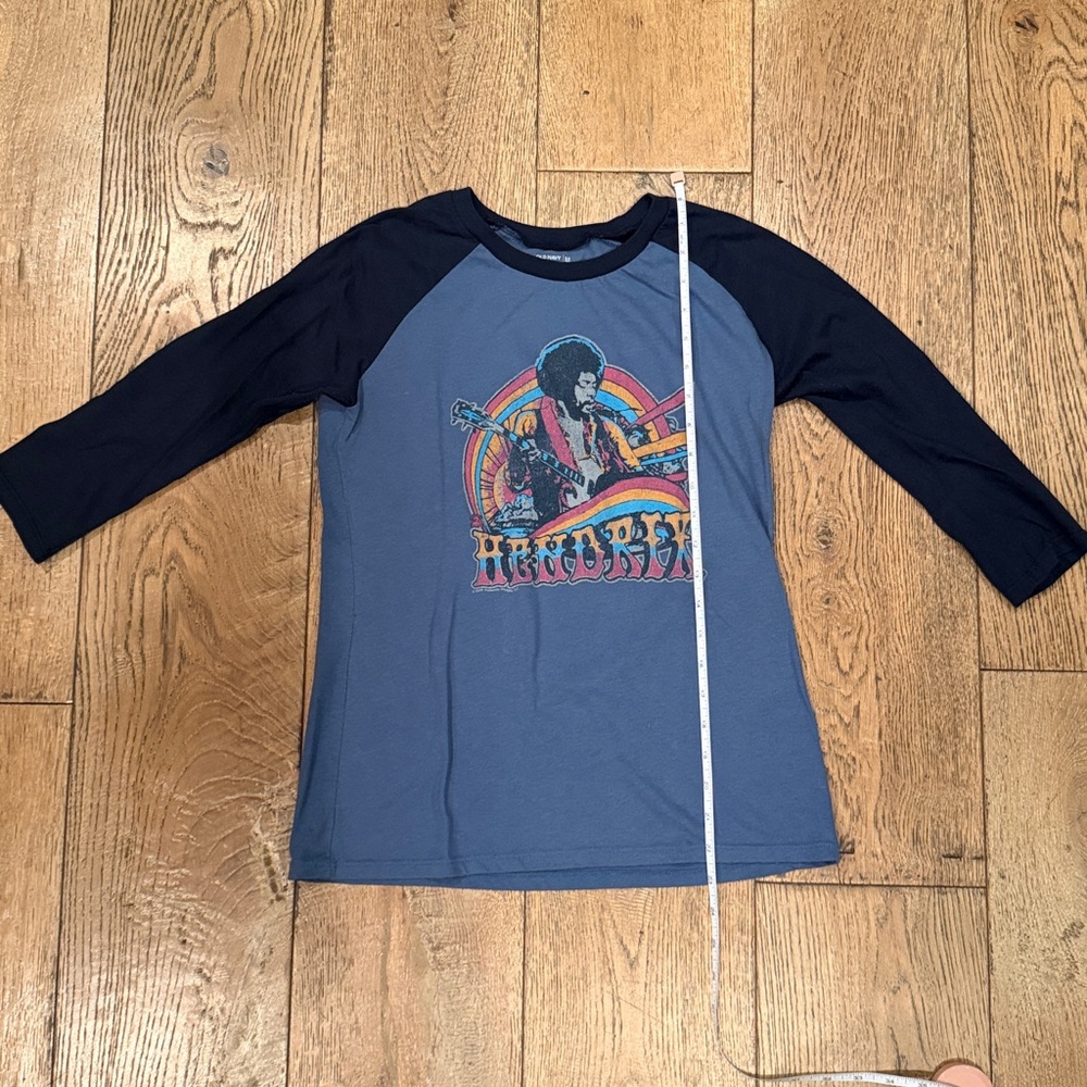 Baseball Raglan Jimi Hendrix Graphic Tee vintage band t-shirt - Picture 3 of 4
